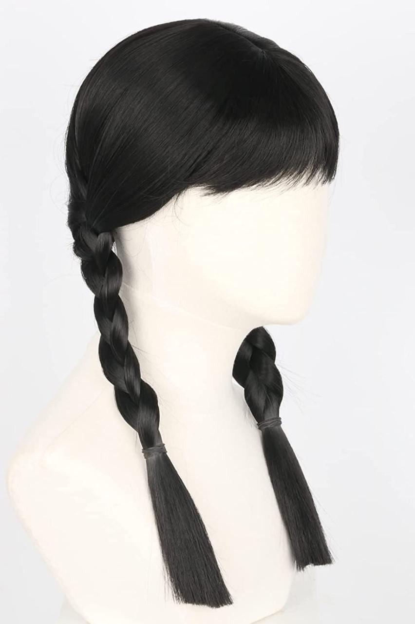 Парик с двумя косами с челкой Черный (29658331) - фото 2 Парик с двумя косами с челкой Черный (29658331) - фото 2