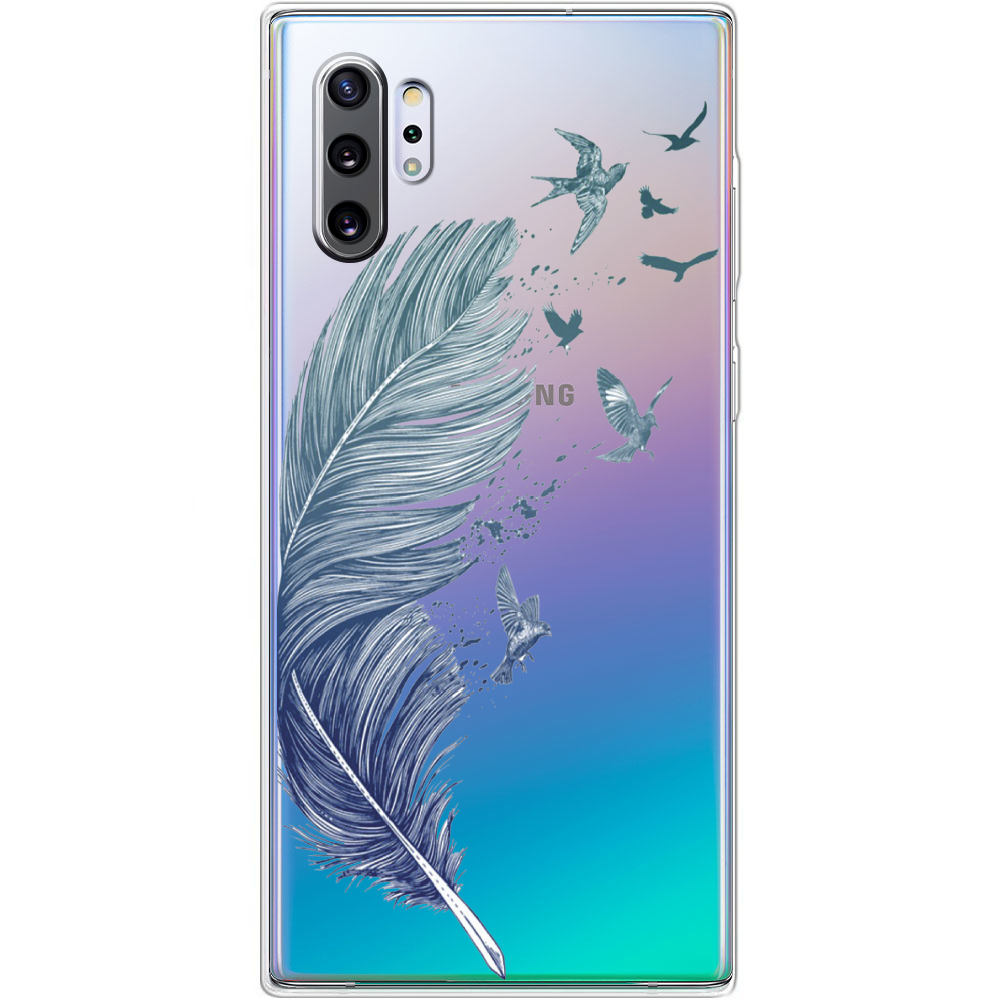 Чехол Boxface Samsung N975 Galaxy Note 10 Plus Feather Прозрачный силикон (37686-cc38-37686)