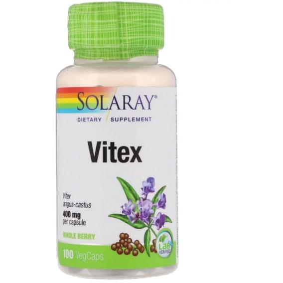 Вітекс Solaray Vitex 400 мг 100 Veg Caps (SOR-01645)