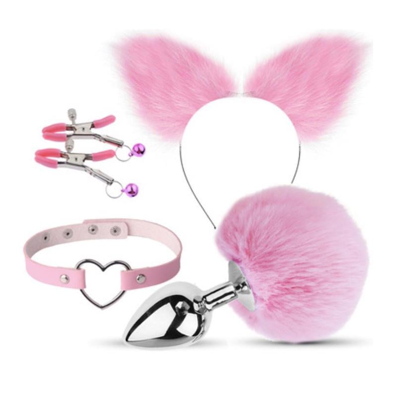 Набор для сексуальных игр для пар Bondage Toys Kit Pink (1000062002)