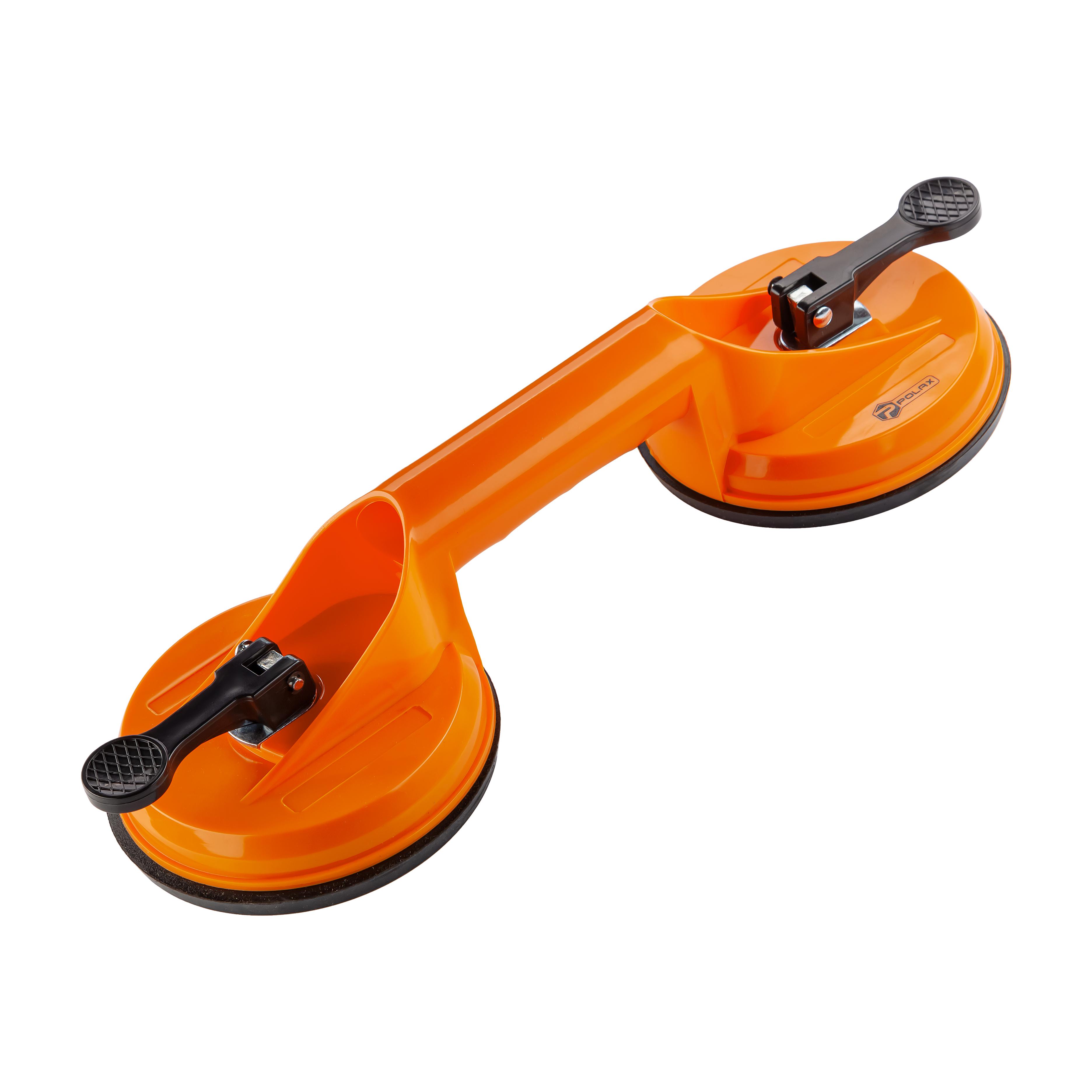 Держатель-присоска для стекла и плитки Polax двойная ⌀2х115 мм max 70 кг (37-187)