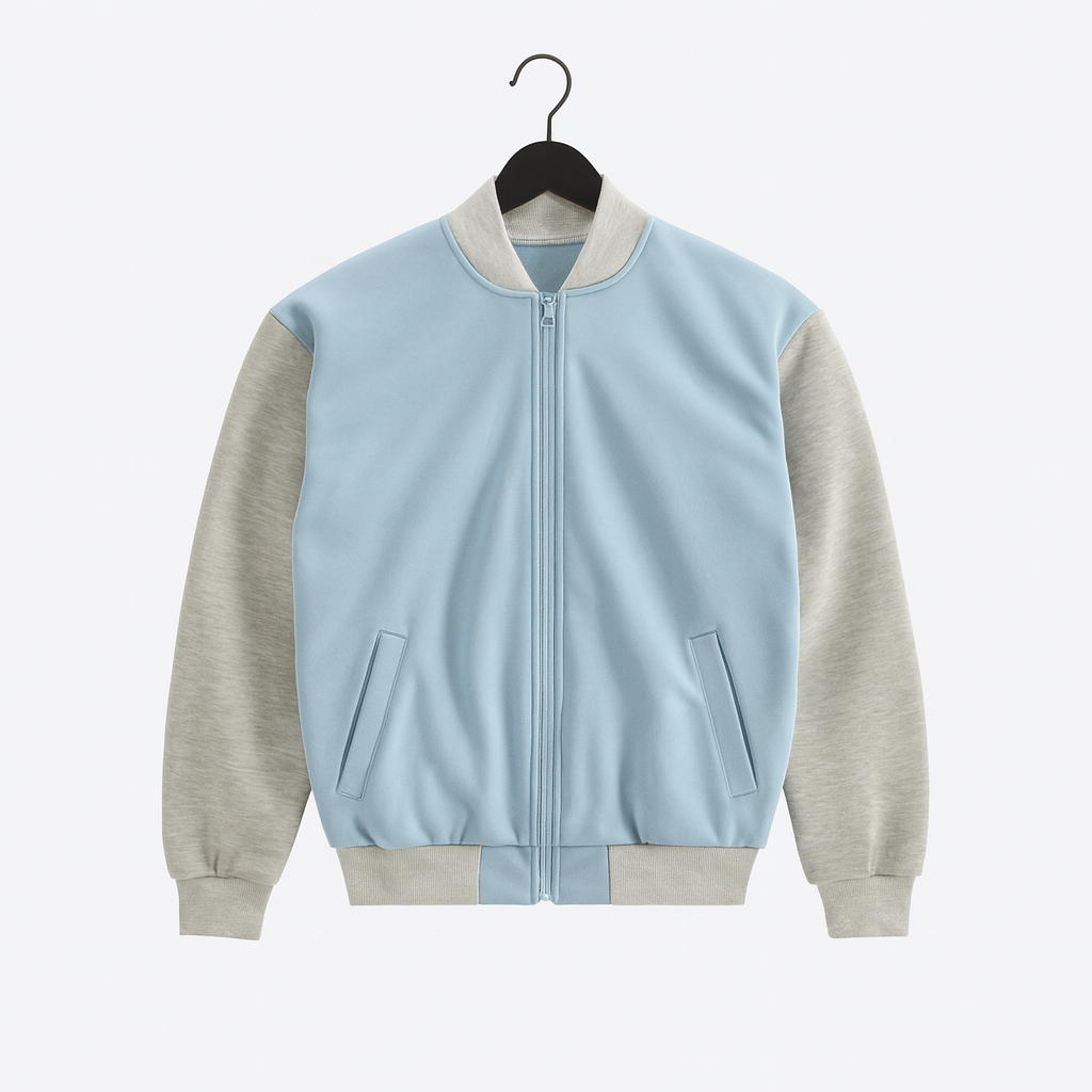 Бомбер чоловічий спортивний XS Блакитний (31434035)