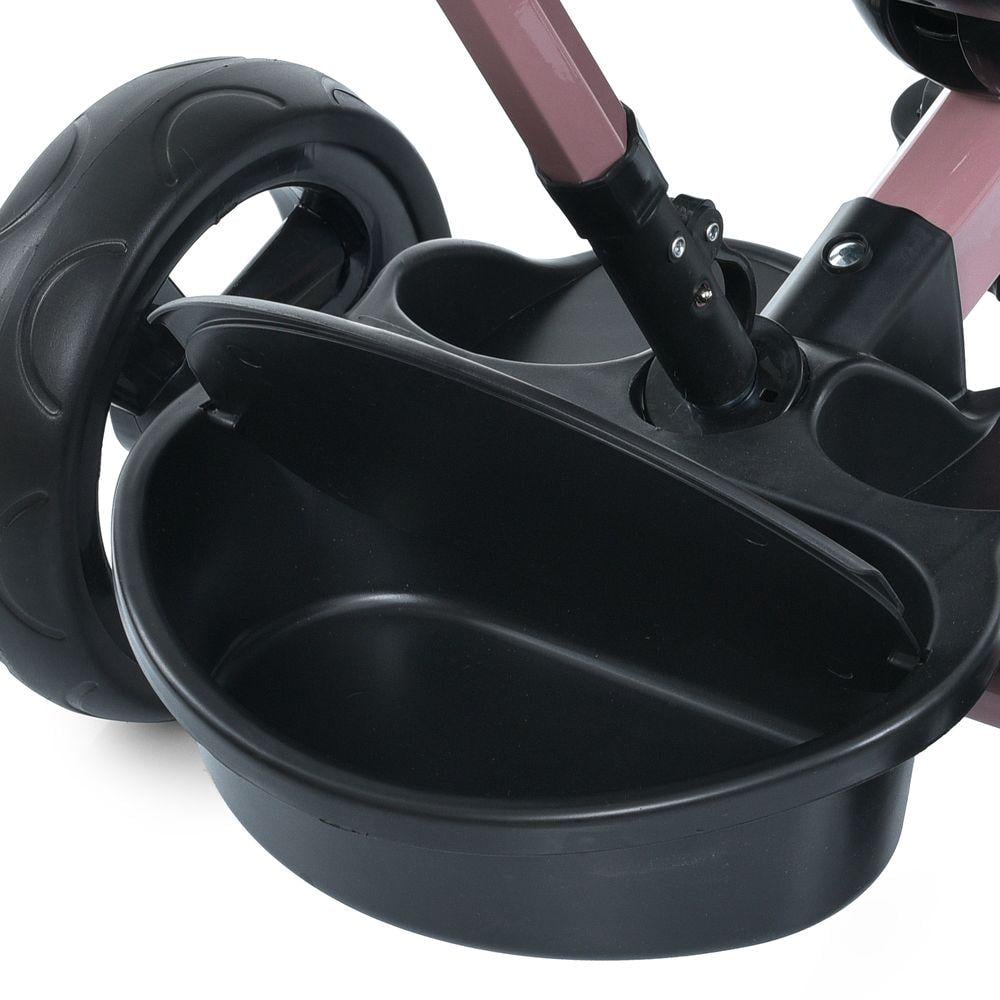 Велосипед триколісний Turbo Trike MT 1001-1 з батьківською ручкою і поворотним сидінням Рожевий - фото 6