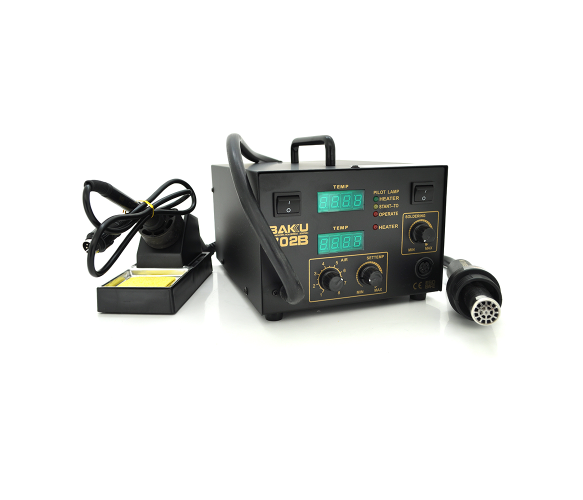 Паяльная станция BAKKU BK-702B 400W с термофеном и паяльником (11266)
