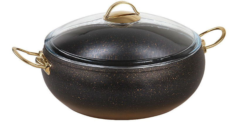 Каструля з кришкою OMS з антипригарним покриттям для газу/без індукціі 7,5 л Бронзовий (30654573)