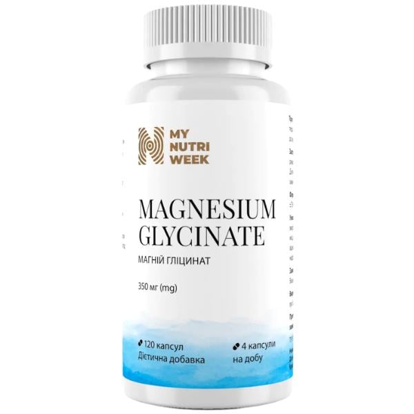 Микроэлемент Магний My Nutri Week Magnesium Glycinate 200 мг 120 капс. (000027711)