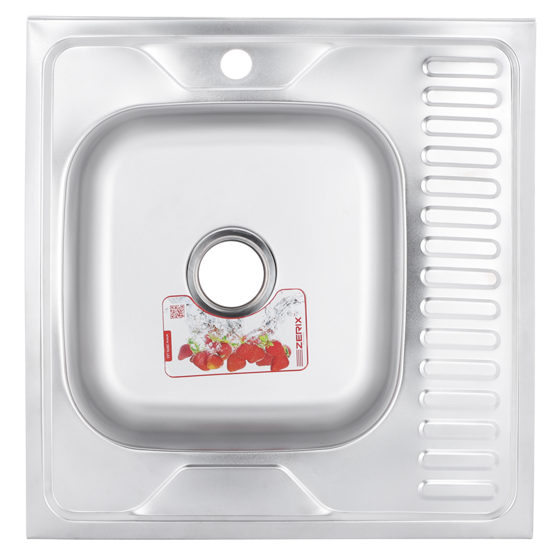 Мойка кухонная ZERIX Z6060L-04-160E satin (ZM0567)