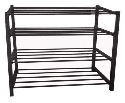 Полка для обуви металлическая Метакам J4 60x66x30 см Черный