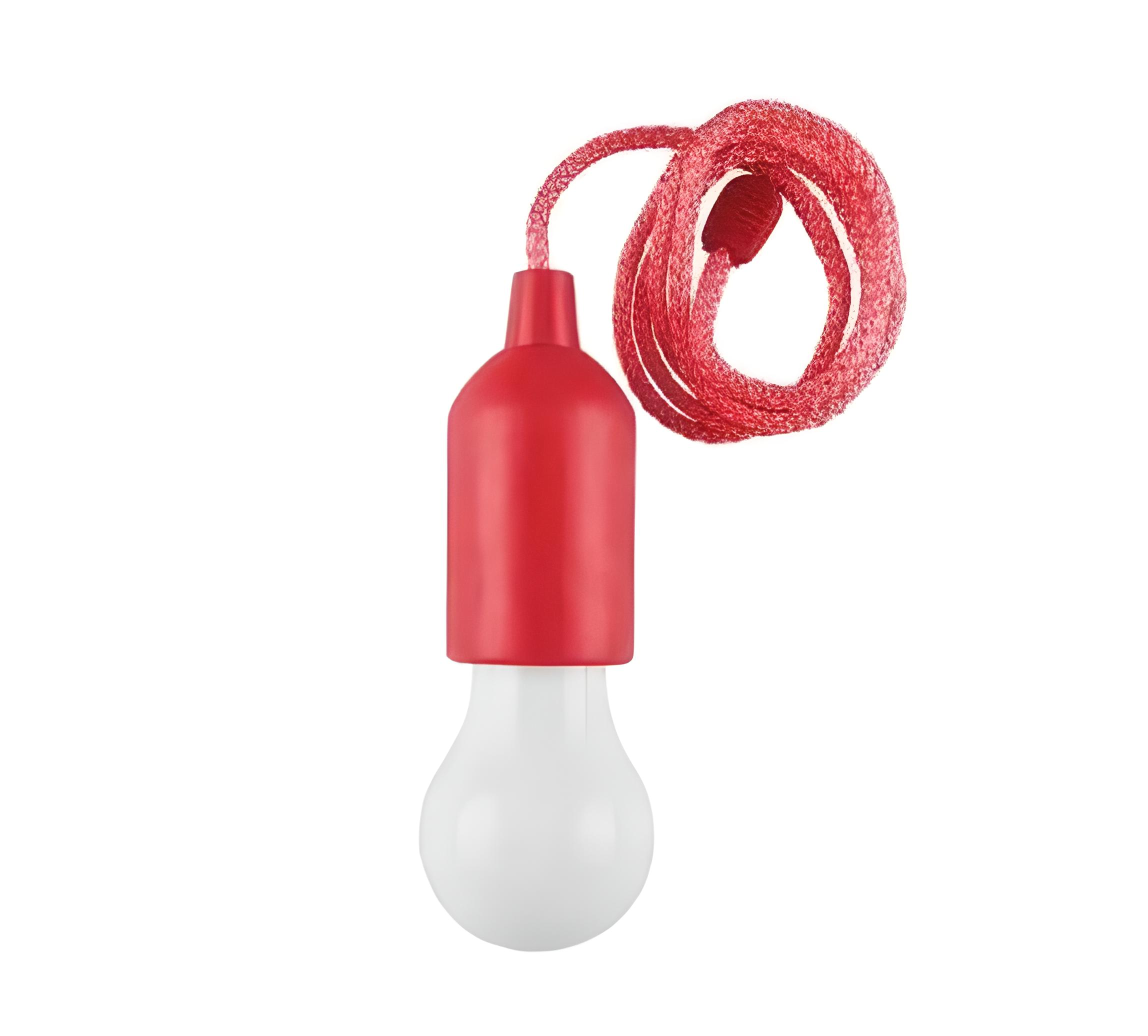 Лампа светодиодная LED BL 15418 пластиковая на шнурке Красный