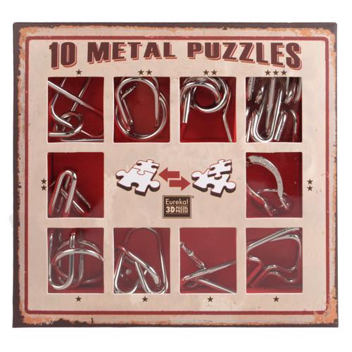 Набор головоломок Metall Puzzles Eureka 10 шт. Red (13878)