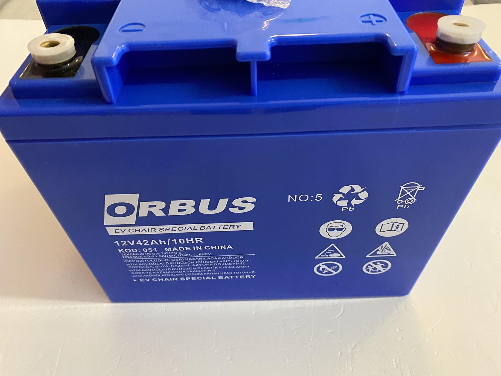 Аккумуляторная батарея Orbus EN-12-42 GEL 12V 42 Ah 197x165x175 мм 14кг Q1/48 - фото 2 Аккумуляторная батарея Orbus EN-12-42 GEL 12V 42 Ah 197x165x175 мм 14кг Q1/48 - фото 2