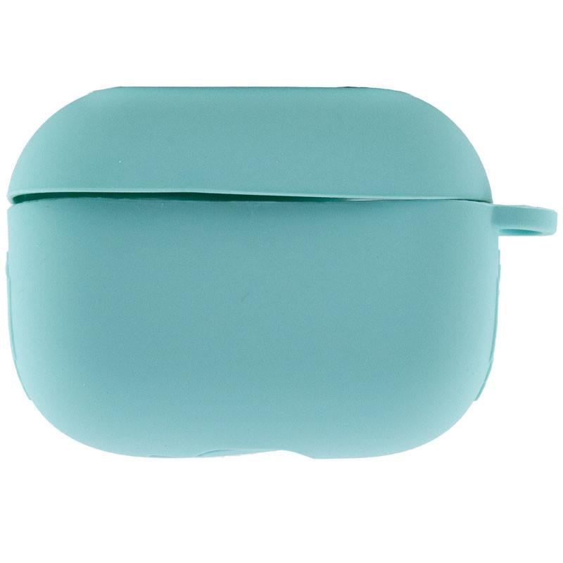 Футляр силіконовий Epik New з карабіном для навушників Airpods Pro Бірюзовий/Marine Green (00000049910_2)