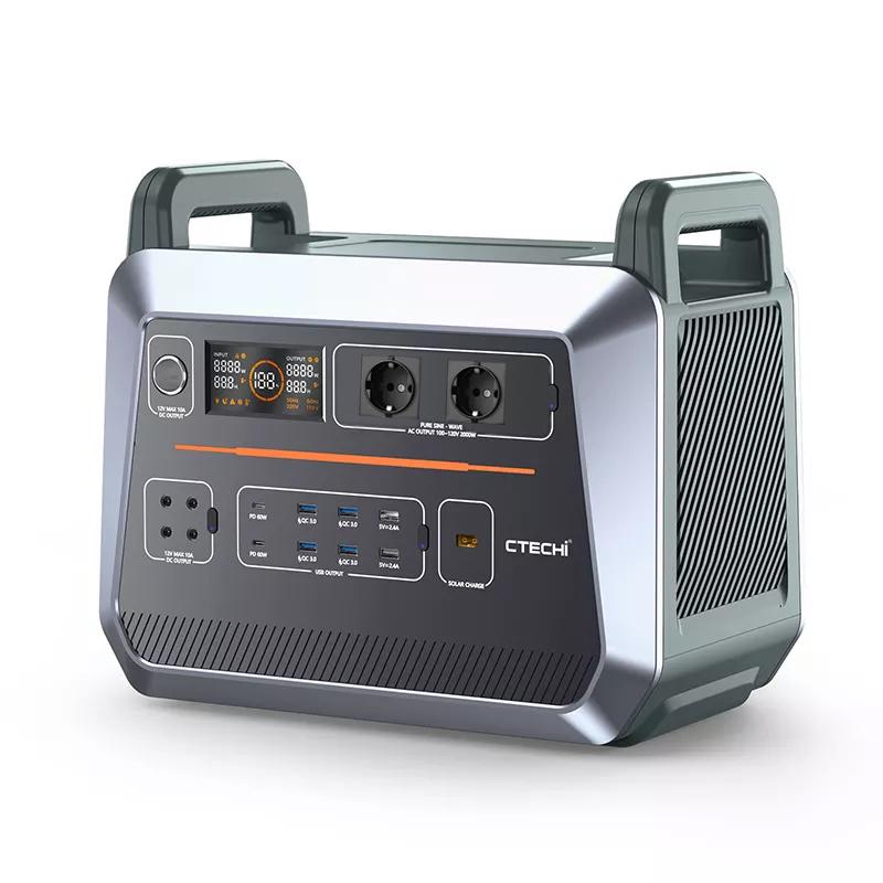 Портативная зарядная станция CTECHi ST2000 LiFePo4 2000 Вт - фото 2 Портативная зарядная станция CTECHi ST2000 LiFePo4 2000 Вт - фото 2