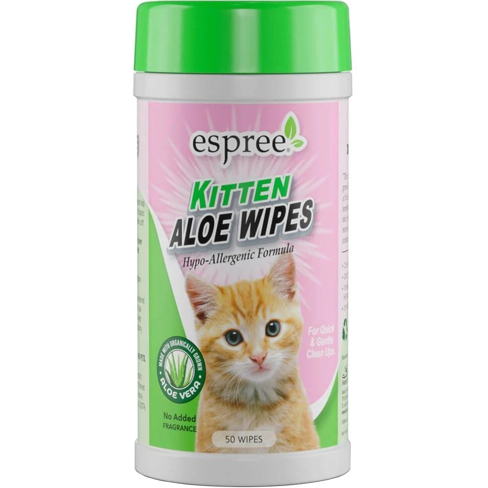 Влажные салфетки Espree Kitten Wipes для ухода за глазами котят 50 шт. (e01420)
