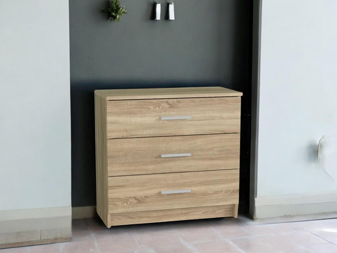 Комод на 3 шухляди Дуб Сонома (P89б) - фото 1 Комод на 3 шухляди Дуб Сонома (P89б) - фото 1