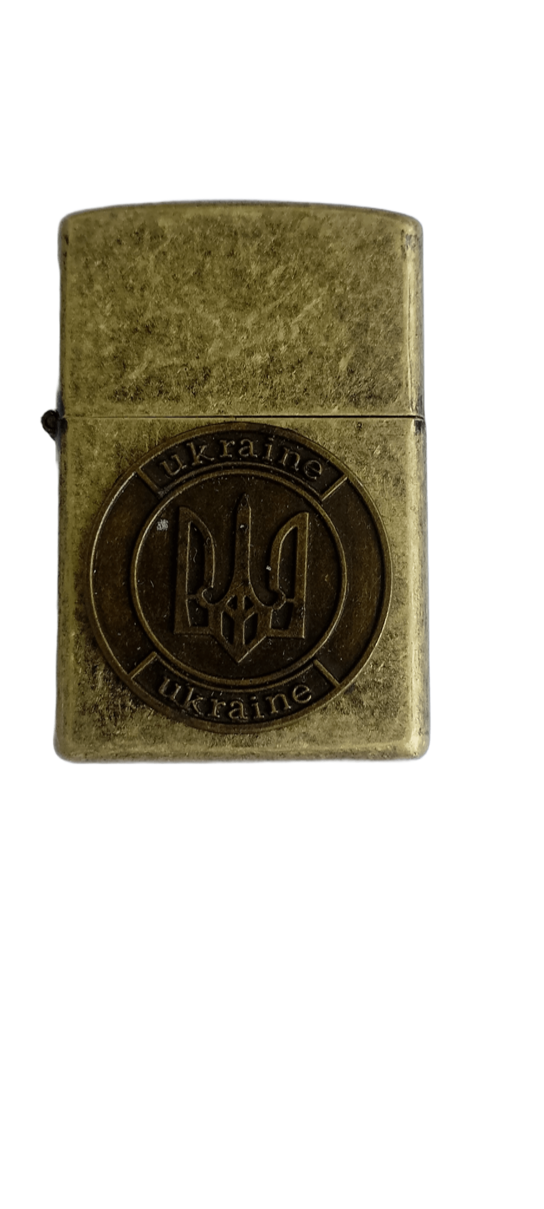 Зажигалка бензиновая карманная BS0876 Украина Бронзовый (4295)