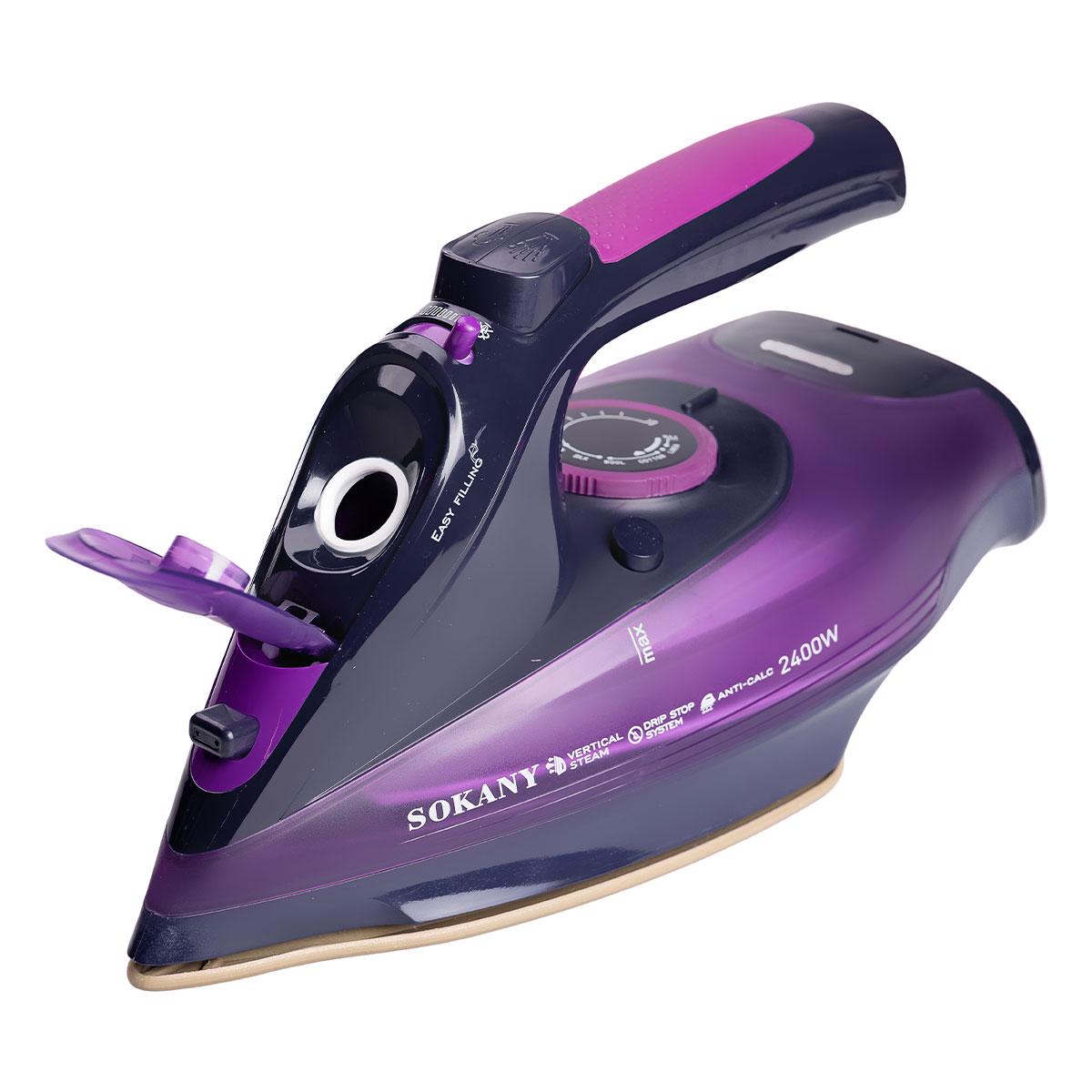 Утюг ручной паровой Sokany беспроводной для одежды 2400 Вт (5699) - фото 30