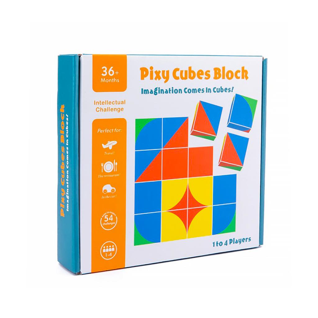 Дерев'яна розвиваюча гра Lesko Pixy Cubes Block для дітей (MQY-00354) Дерев'яна розвиваюча гра Lesko Pixy Cubes Block для дітей (MQY-00354)