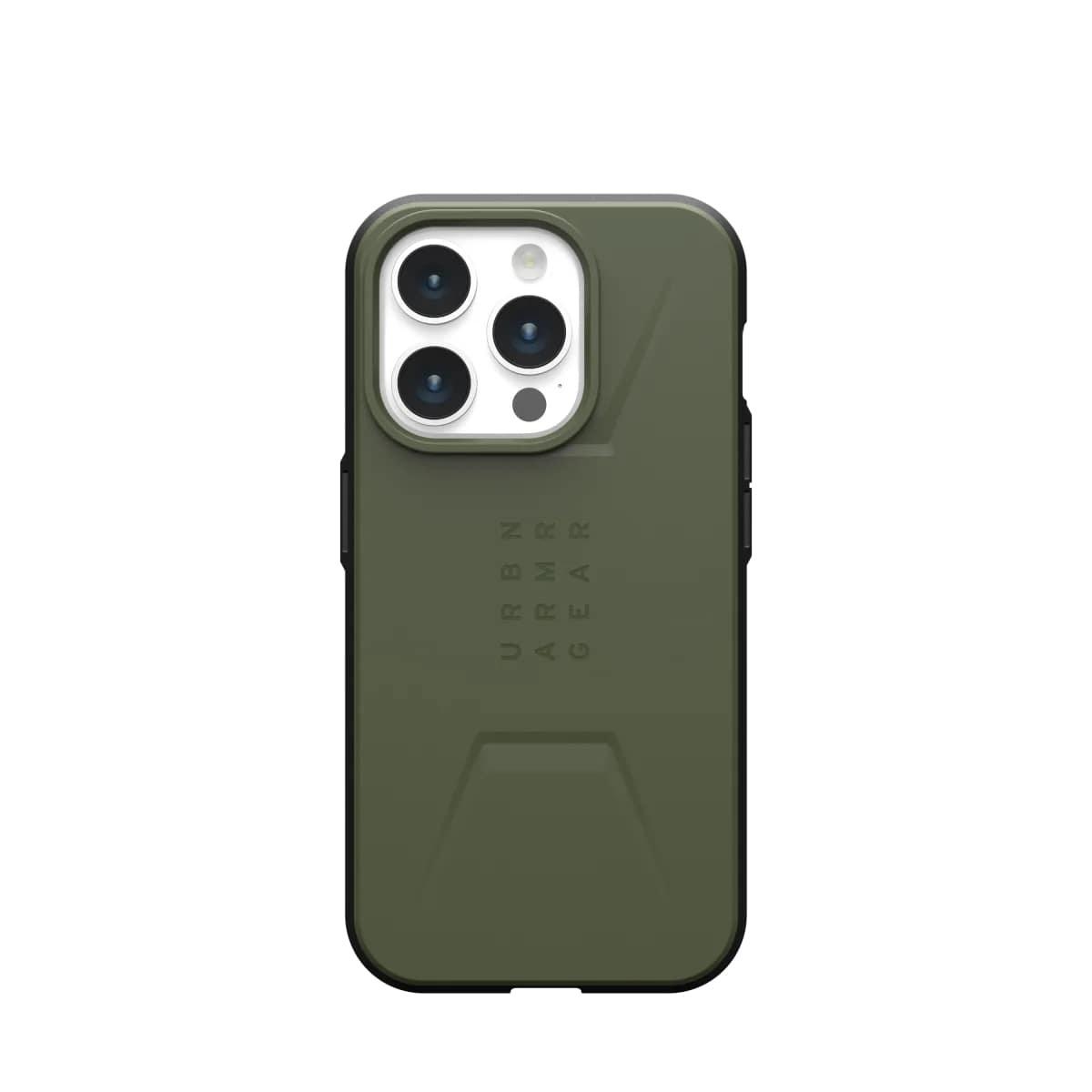 Чехол накладка для телефона UAG Civilian Magsafe Apple iPhone 15 Pro Olive