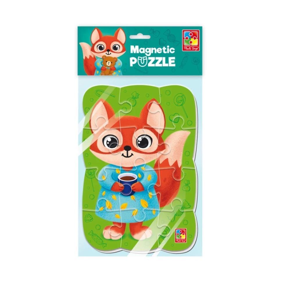 Пазл дитячий магнітний Лисиця VT3205-92 12 ел. (RLT52233) - фото 2 Пазл дитячий магнітний Лисиця VT3205-92 12 ел. (RLT52233) - фото 2