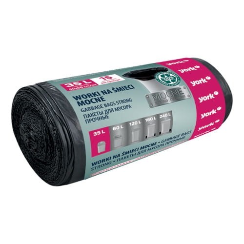 Пакет для сміття York 35 л х 15 шт. 27 мкм (2036776784)