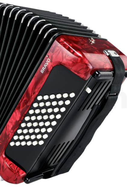 Аккордеон Hohner Bravo II 48 Red А16532 SilentKey (127282) - фото 3