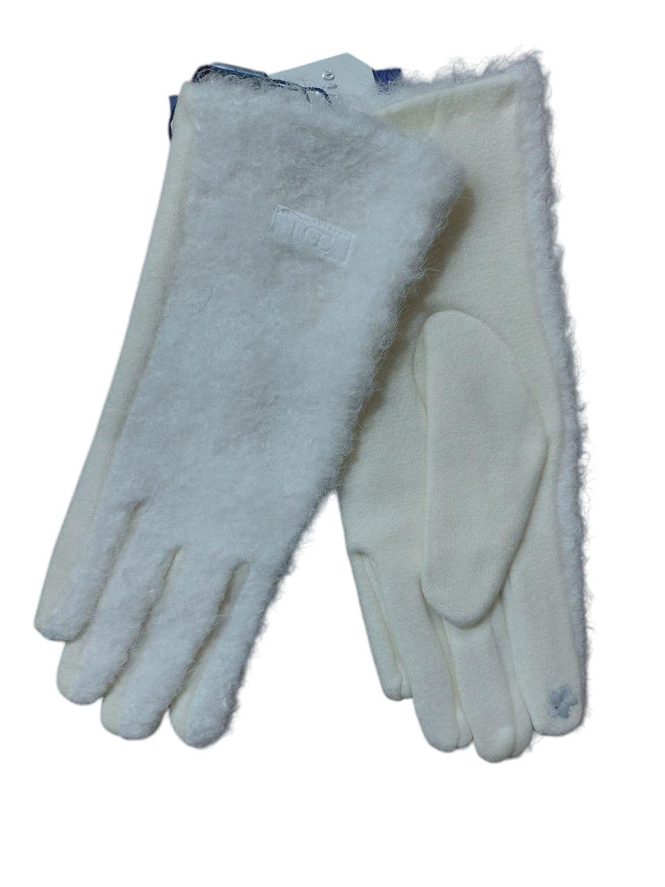 Перчатки сенсорные женские теплые One size Молочный (456900/1) - фото 1 Перчатки сенсорные женские теплые One size Молочный (456900/1) - фото 1