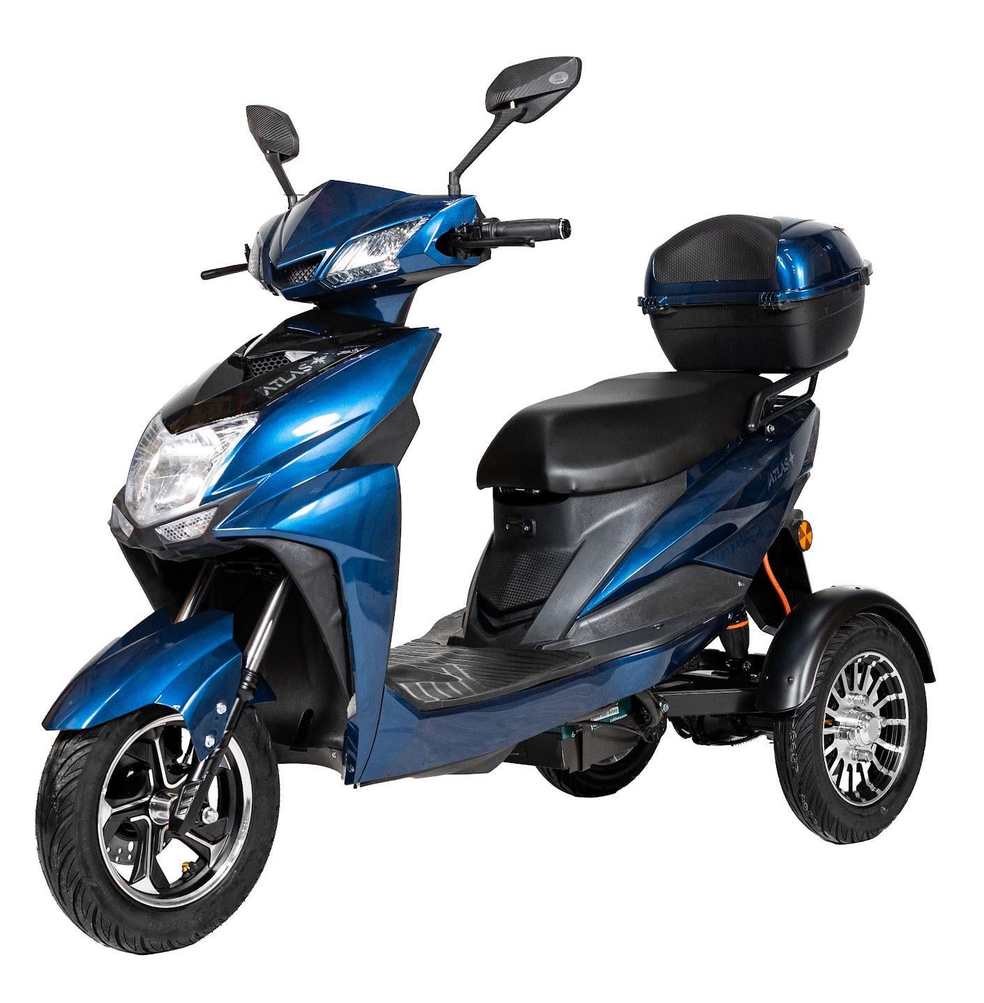 Электроскутер ATLAS Falcon Trike Box 1500W Cyan Blue (4013)