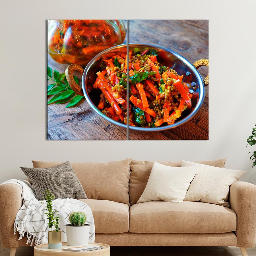 Настенний декор Индийское блюдо из сладкого перца 71x51 см (A433-2)