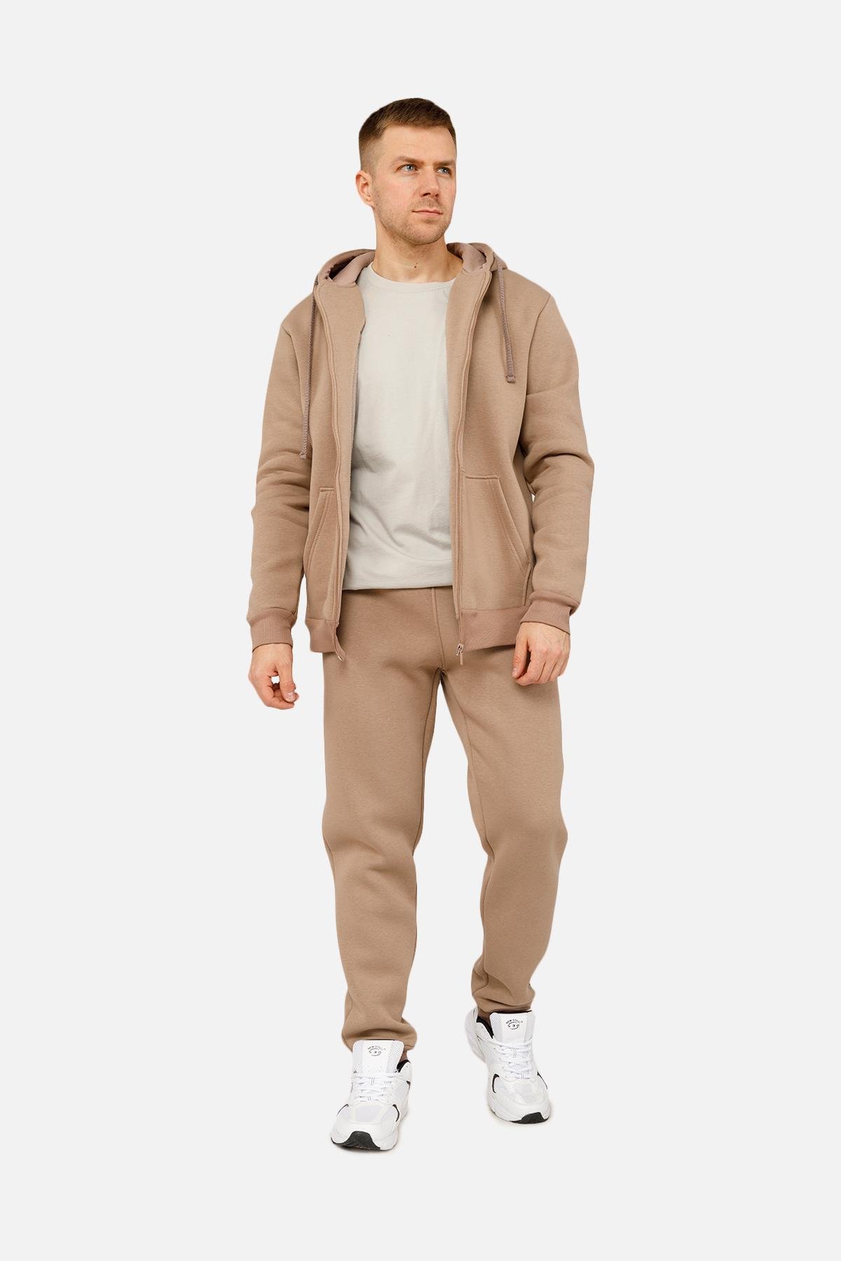 Толстовка чоловіча на блискавці ЦБ-00254629 р. 50 Капучино (SKT001005004) - фото 2