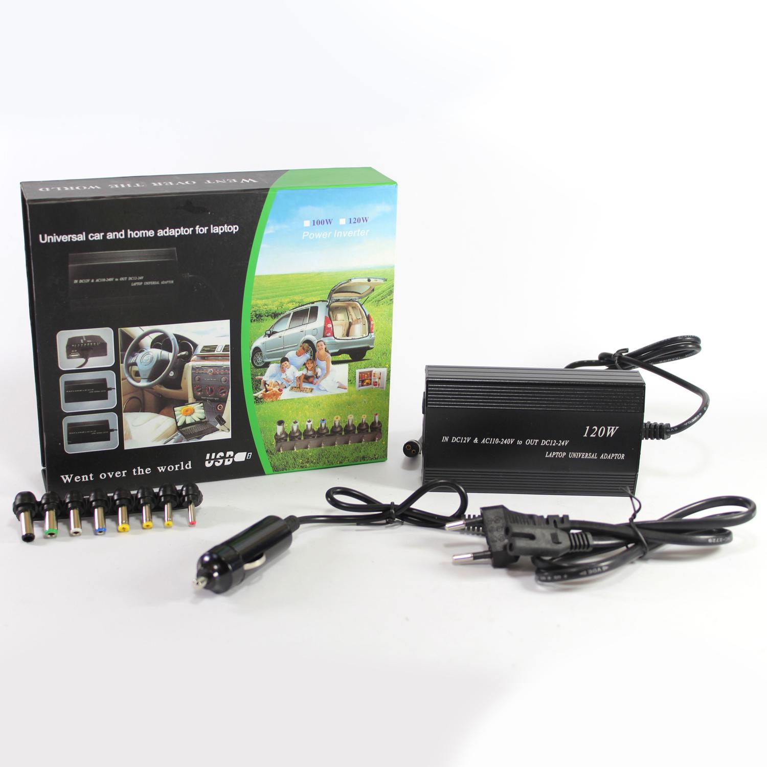 Блок живлення для ноутбуків laptop charger 120 W 12/24 V 8 перехідників (681ff17d) - фото 11