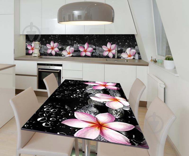 Наклейка виниловая на стол Zatarga "Розовые Цветы на Черном фоне" 650х1200 мм Z181717/1st Наклейка виниловая на стол Zatarga "Розовые Цветы на Черном фоне" 650х1200 мм Z181717/1st