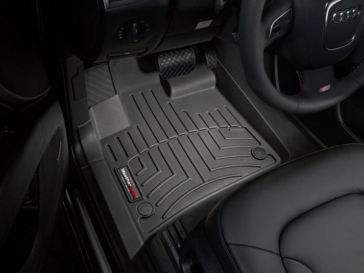 Килимки автомобільні передні лайнери WeatherTech 441511 Audi Q7 2007-2015 Чорний (1185135235)