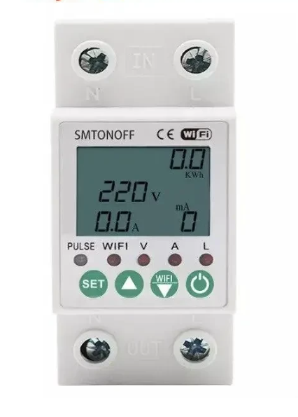 Умный счетчик реле напряжения SMTONOFF 63а