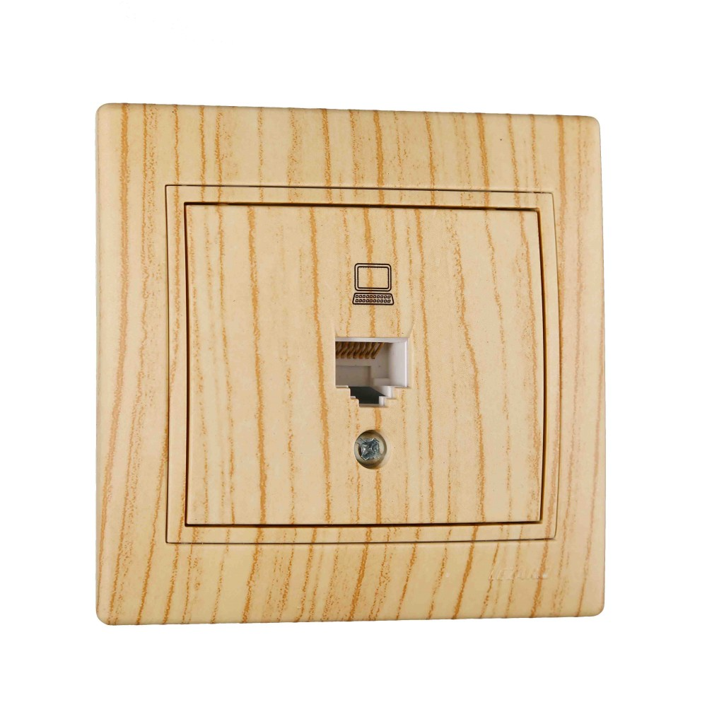 Розетка компьютерная Lezard Mira дуб отбеленный матовый