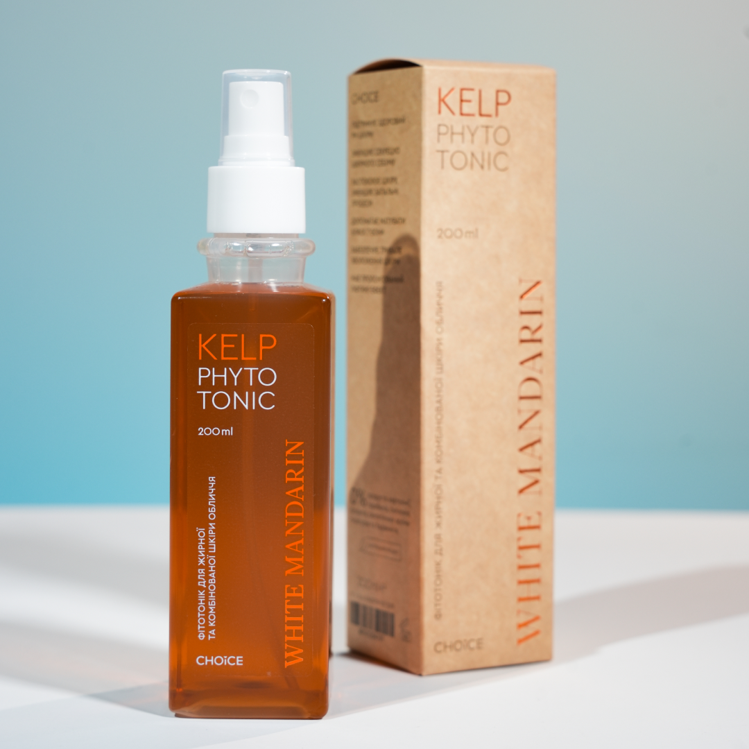 Фітотонік для жирної та комбінованої шкіри обличчя White Mandarin Морські водорості 200 мл (99101204101) - фото 7
