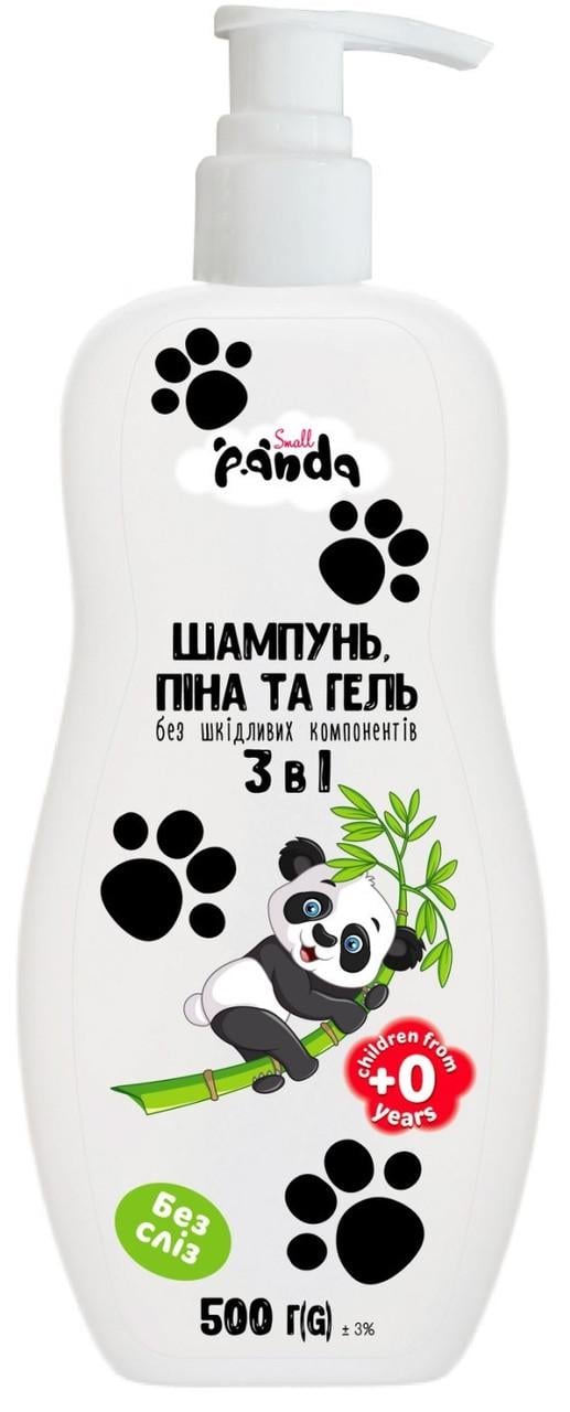 Гель-пена-шампунь детский Small Panda Без слез 500 мл 0+