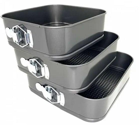 Набор квадратных форм для выпечки Unique UN-1704 3шт. (6-18-UN1704) - фото 2 Набор квадратных форм для выпечки Unique UN-1704 3шт. (6-18-UN1704) - фото 2