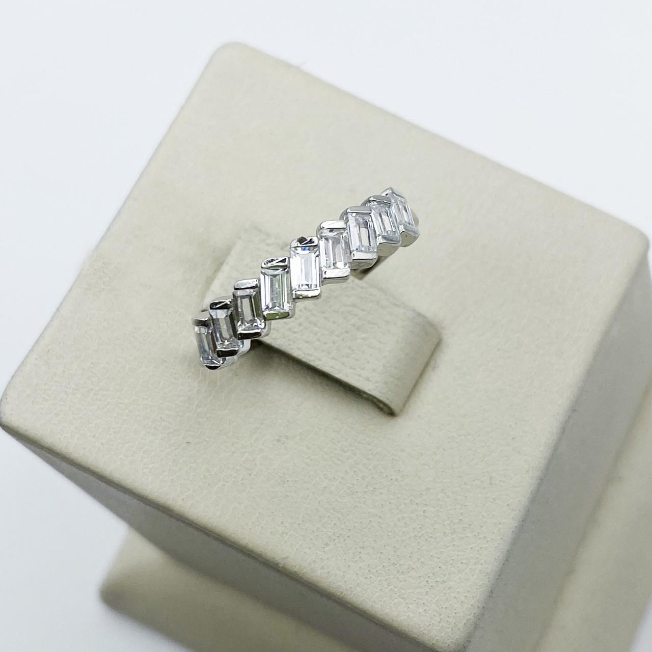 Кольцо серебряное Дорожка с кубическим цирконием р. 17,5 1,43 г (1931029157)