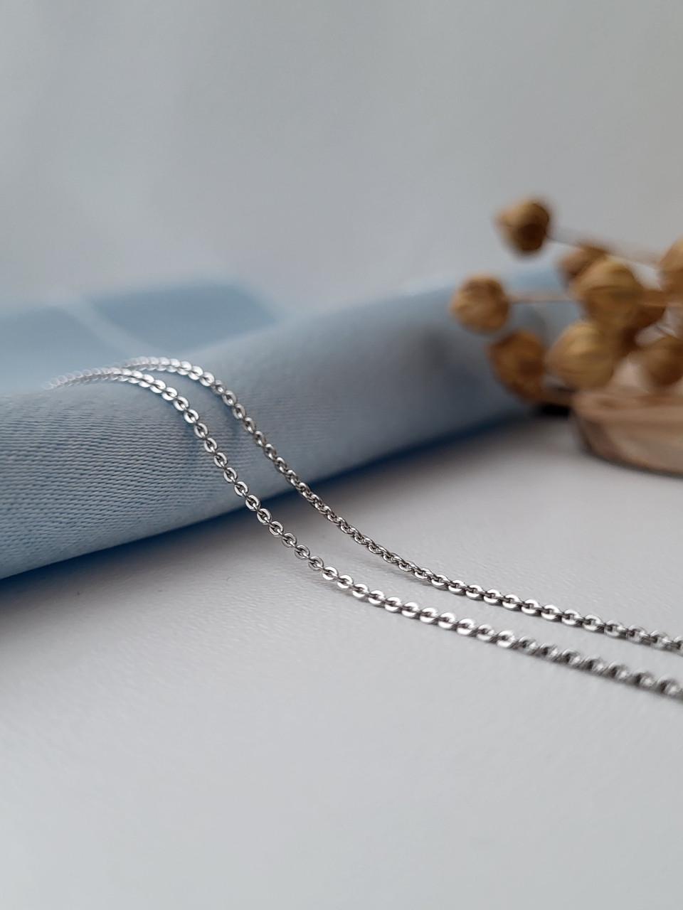 Цепочка серебряная Якорь тонкий 35 см 925 пробы 1,20 г (149р0/35)