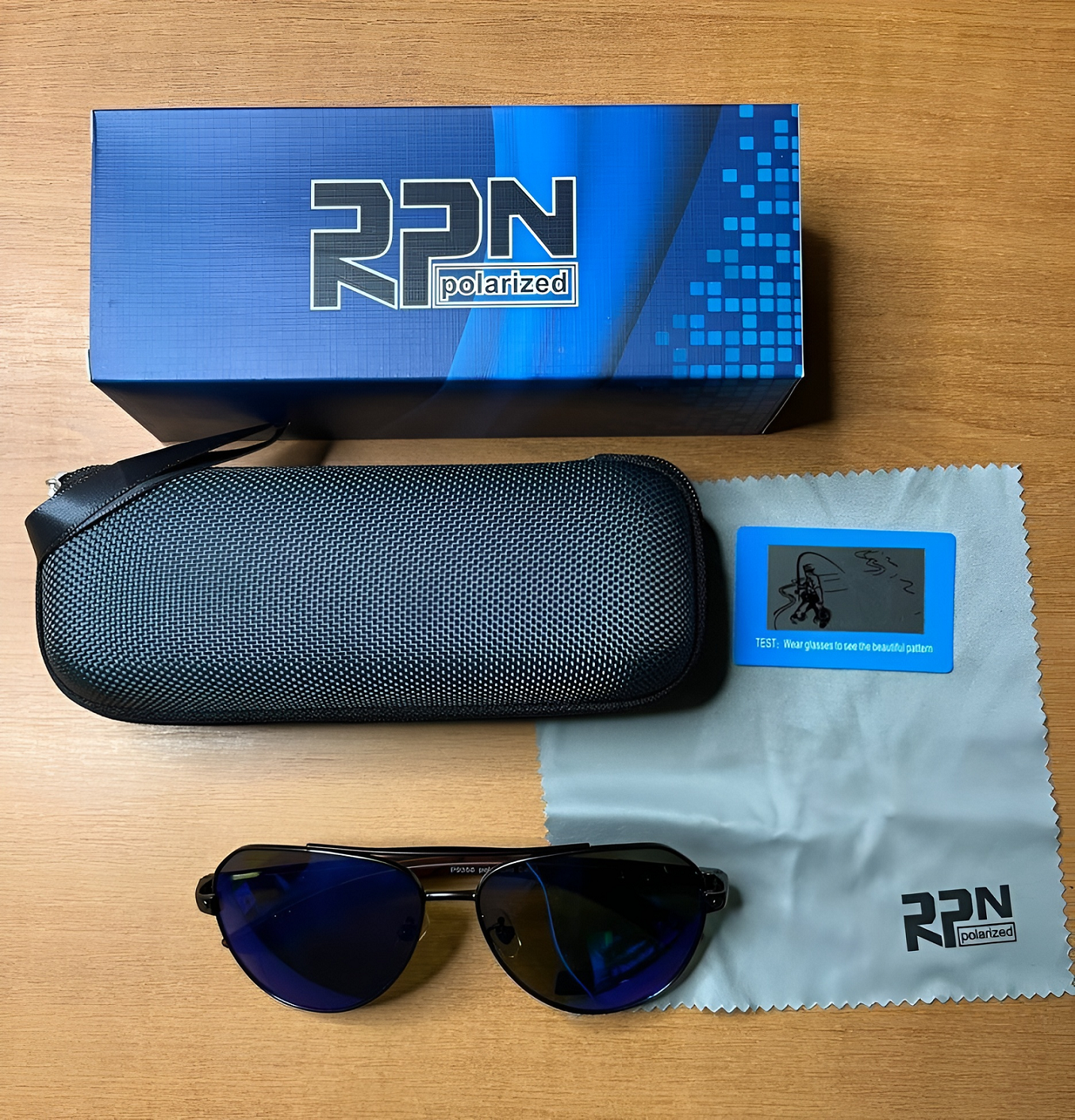 Сонцезахисні окуляри чоловічі Polaroid 2025 Aviator UV400 поляризаційні антиблікові крапля Ice Blue (fe62a57c) - фото 2