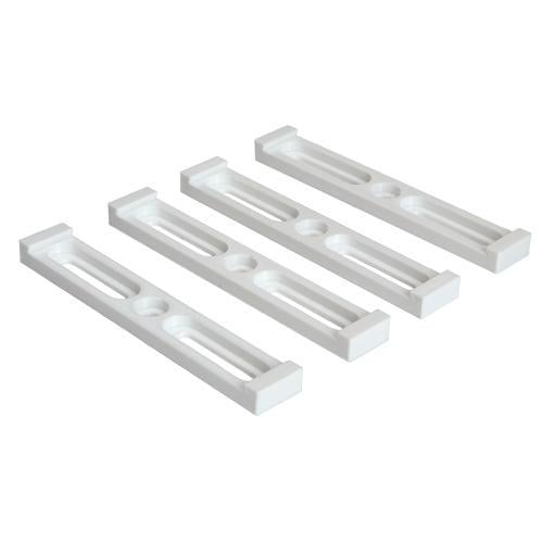 Держатель номера бескорпусный пластиковый Белый