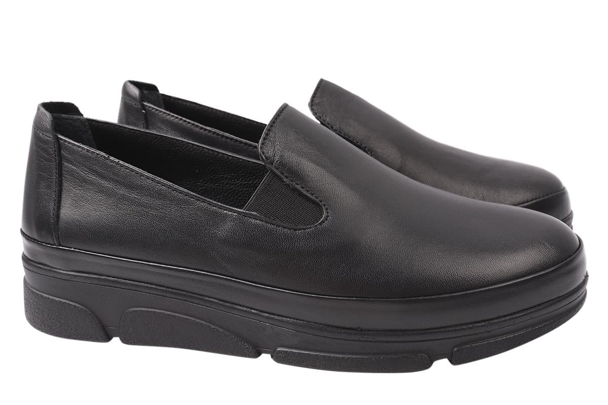 Туфли женские Mario Muzi из кожи на низком ходу р. 38 Черный (507-21DTC)