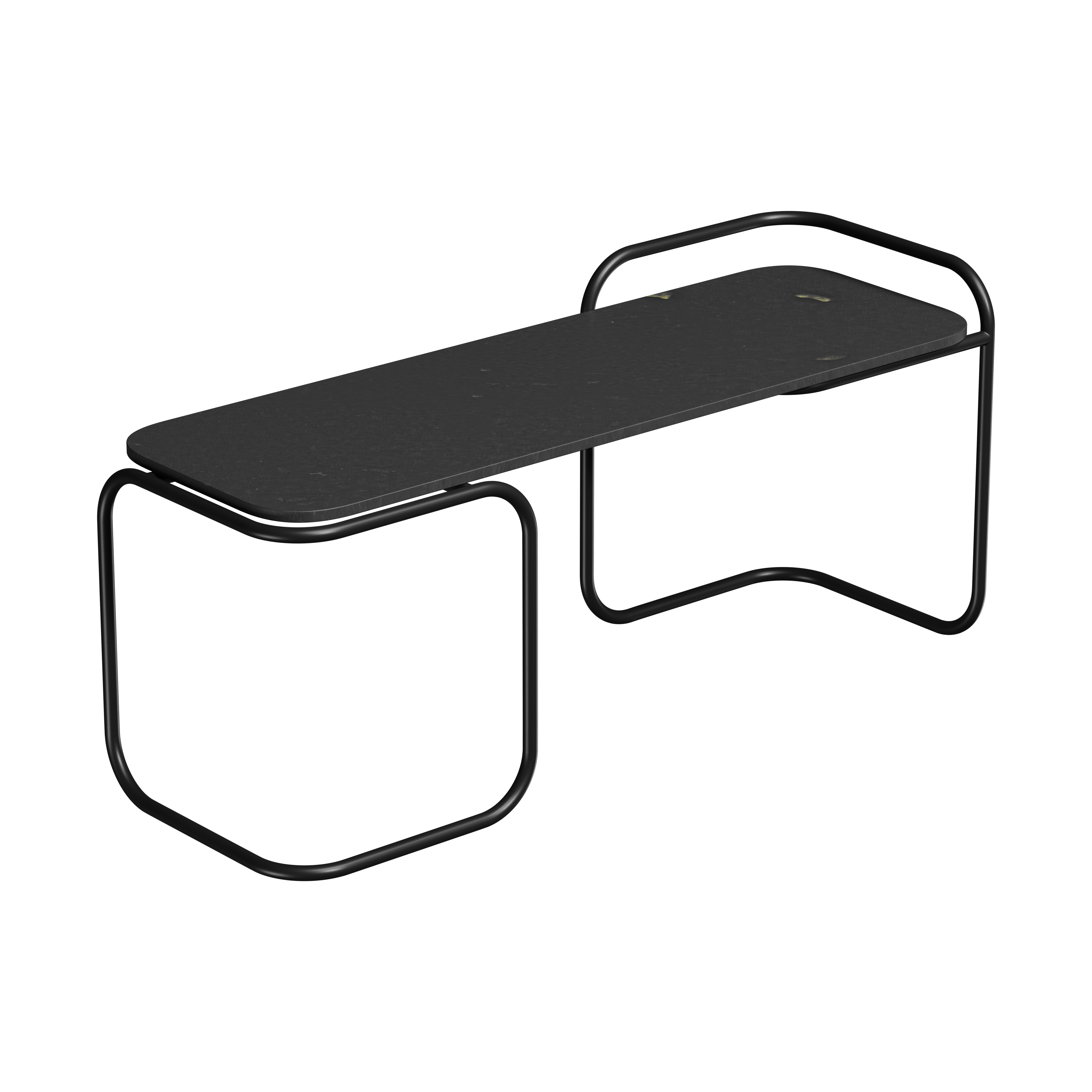 Лавка Recast Plastic графіт 120х50х45 см (LV300)