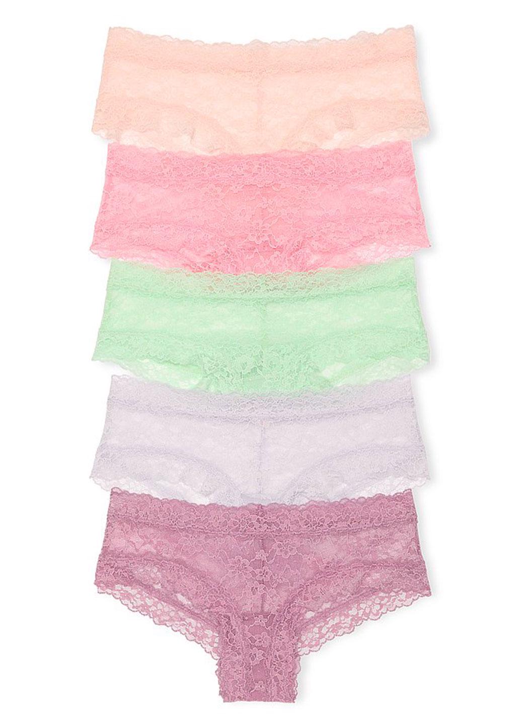 Набор трусиков Victoria's Secret XL 5шт. Разноцветный (356000424157QD7XL) - фото 1