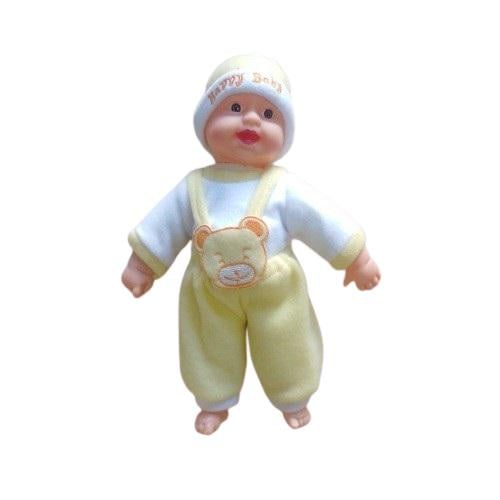Кукла мягконабивная Metr+ Пупс-хохотун в желтой одежде (X1008/1008-2)