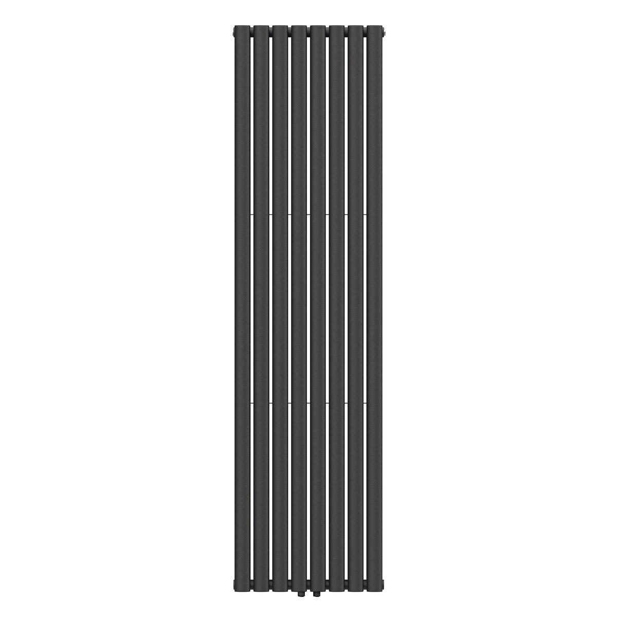 Радіатор вертикальний Ellipse Double 480х1800-8 50 мм anticor Чорний муар (S02-245133-4818)