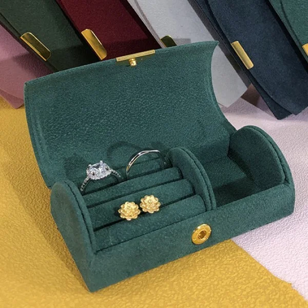 Футляр для украшений 10х5х3,5 см Зеленый (G00014) - фото 7 Футляр для украшений 10х5х3,5 см Зеленый (G00014) - фото 7