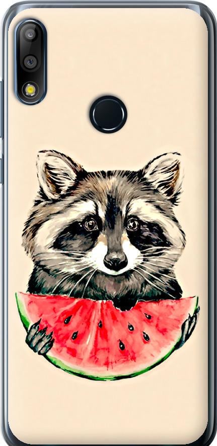 Чехол на Asus Zenfone Max Pro M2 ZB631KL Енотик с арбузом (4605u-1641-42517) Чехол на Asus Zenfone Max Pro M2 ZB631KL Енотик с арбузом (4605u-1641-42517)