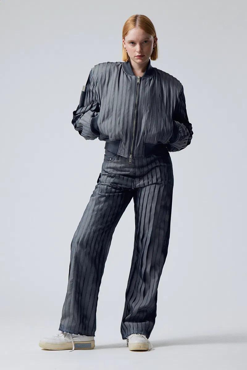 Бомбер Weekday S Темно-синій (E25071197101) - фото 4